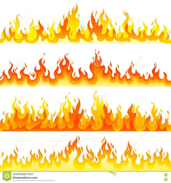 Языки пламени для печати