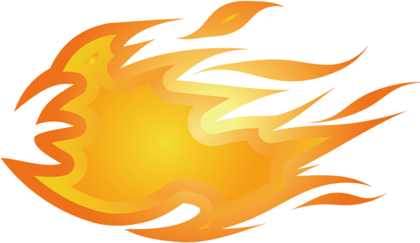 Пламя хот Вилс на прозрачном фоне