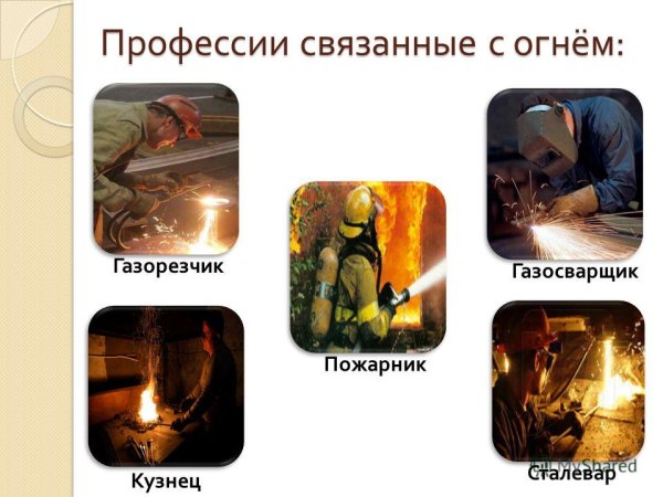 Профессии связанные с огнем