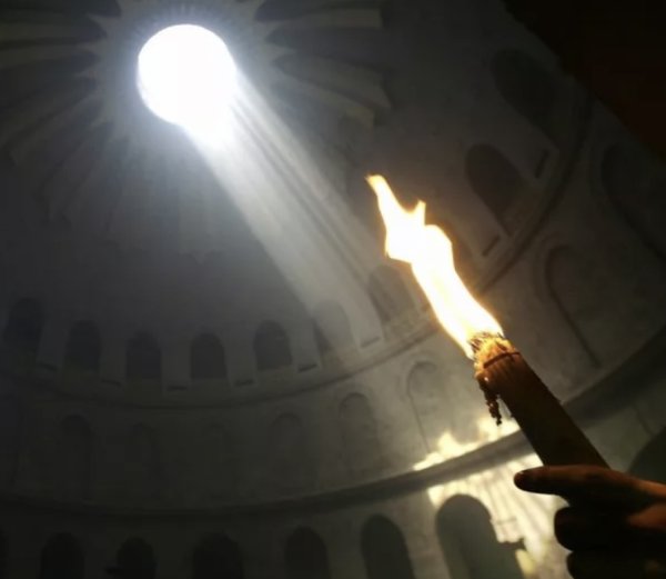 Схождение Благодатного огня икона