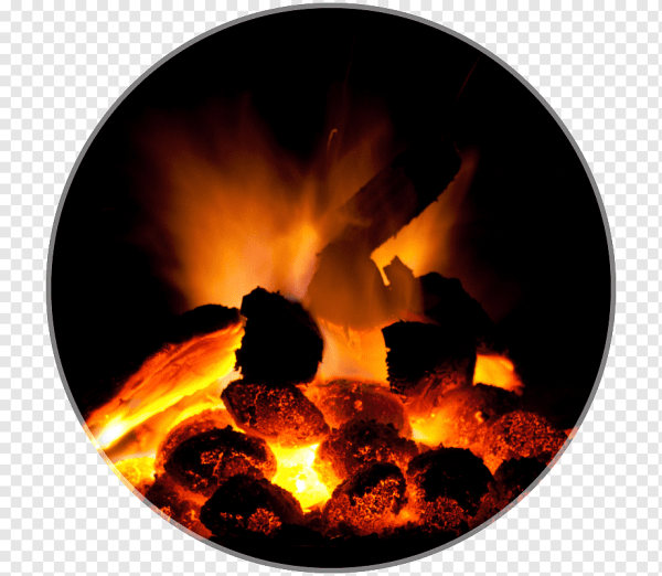 Уголь на прозрачном фоне