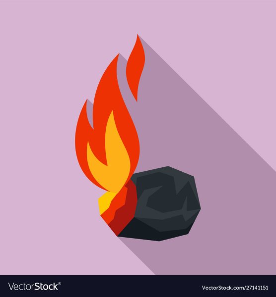 Горящий Уголек вектор