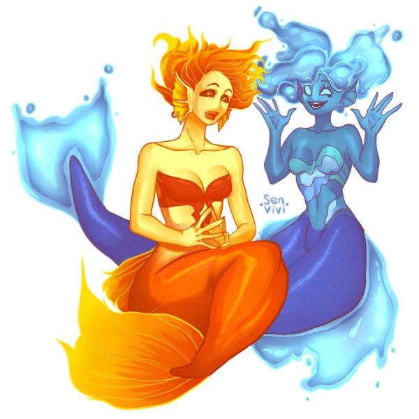 Огненная Русалка арт