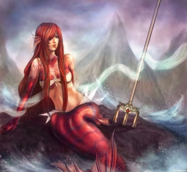 Красноволосая Русалка