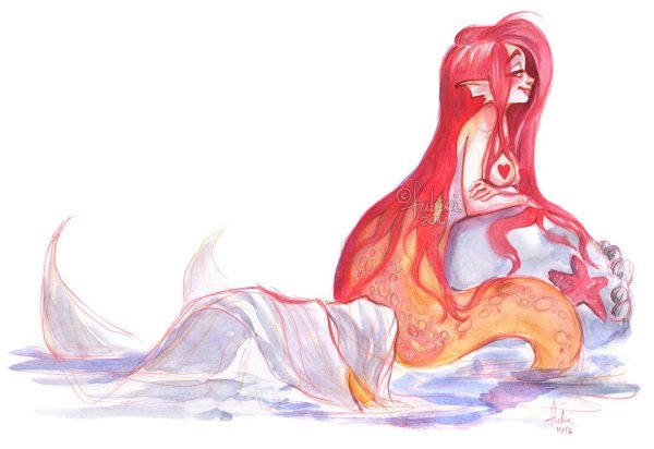 Хвост русалки арт