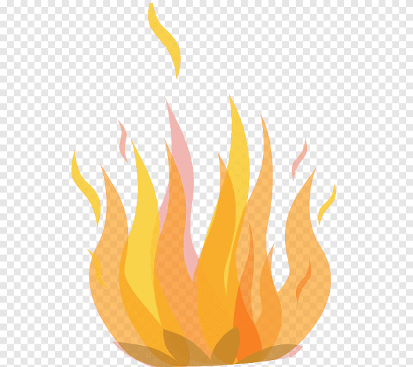 Огонь арт на белом фоне