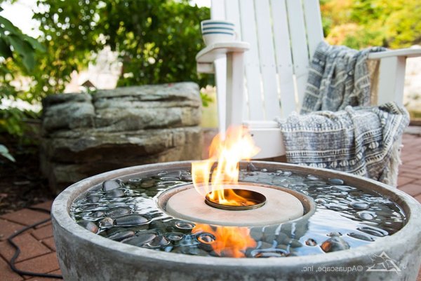 Фонтан с огнем