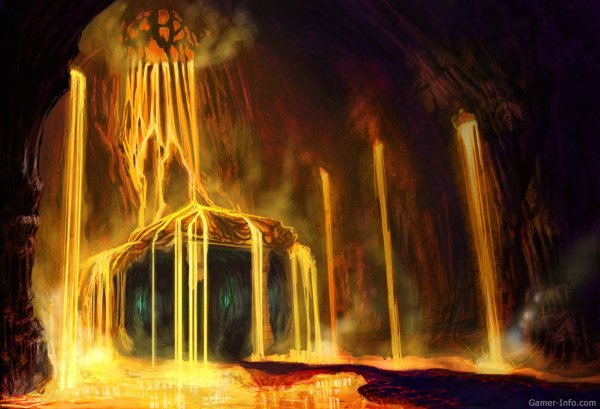 Пещера с лавой