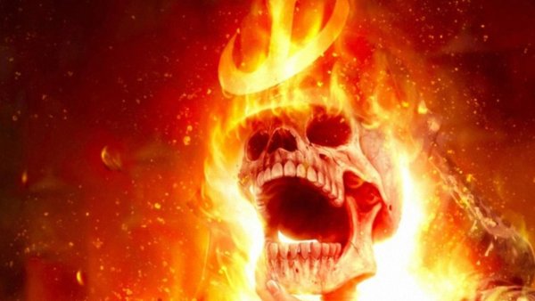 Череп медведя Огненный Дьявольский