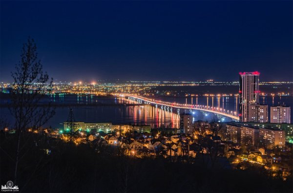 Ночной Саратов панорама
