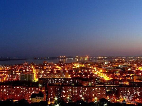 Ночной Саратов панорама