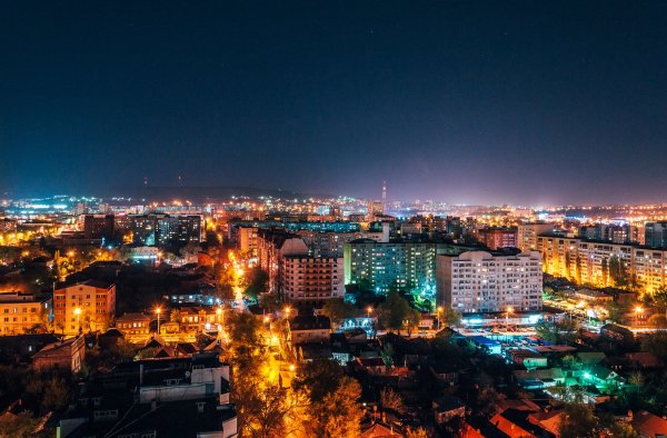 Огни ночного Саратова