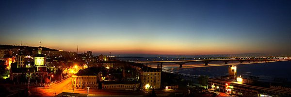 Панорама Саратова и Энгельса