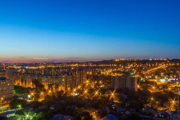 Саратов Соколовая гора ночью