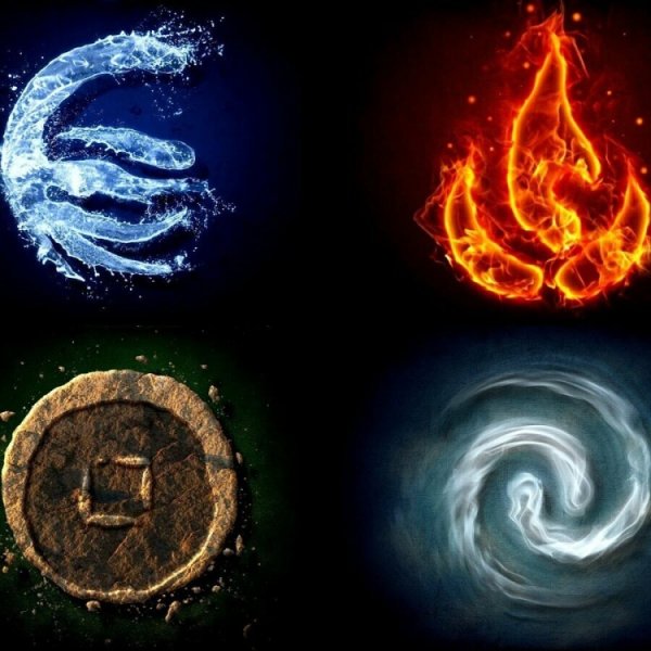 4 Элемента вода земля огонь воздух