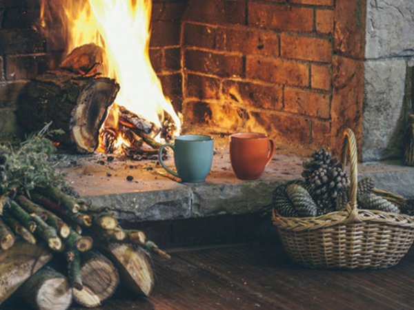 Камин огонь тепло