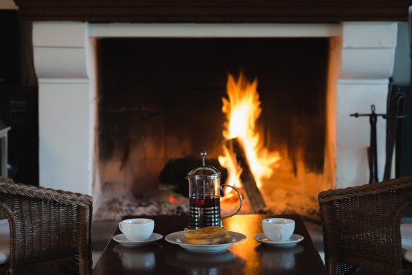 Камин вечер