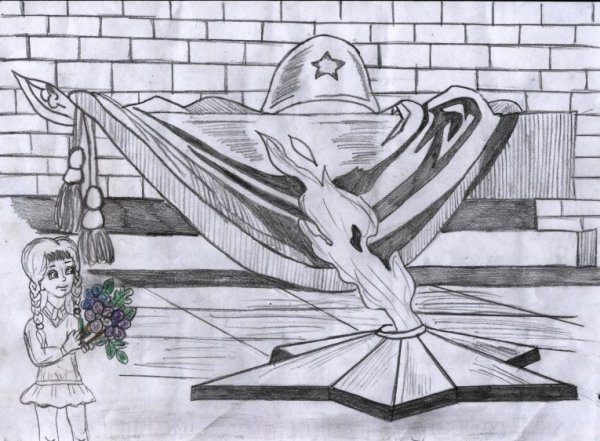 Рисунок на тему война карандашом