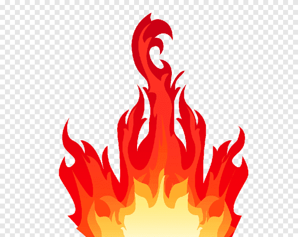 Огонь нарисованный