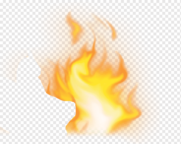 Вечный огонь на прозрачном фоне