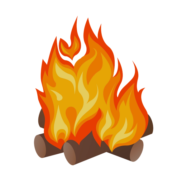 Огонь стикер