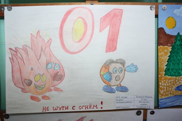 Останови пожар рисунок