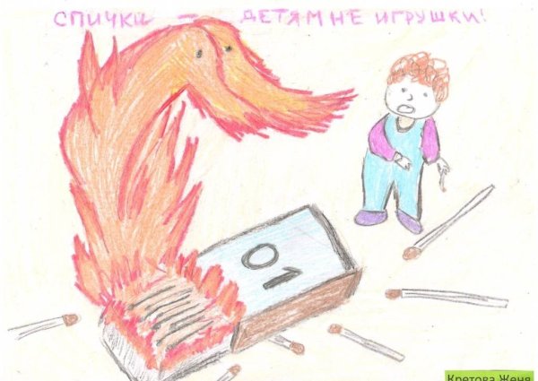 Спички детям не игрушка рисунки