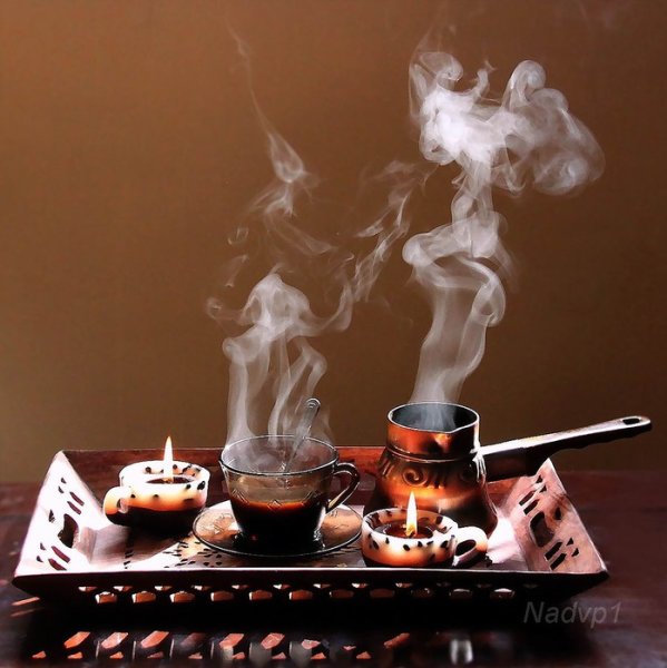 Кофе с паром