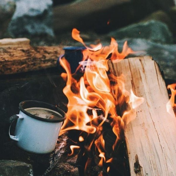 Поход костер