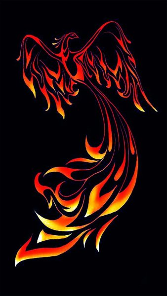 Жар птица Феникс Огненный