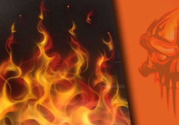 Пламя красками