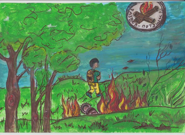 Спичка невеличка а огонь великан