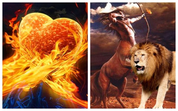 Овен и Лев и огонь