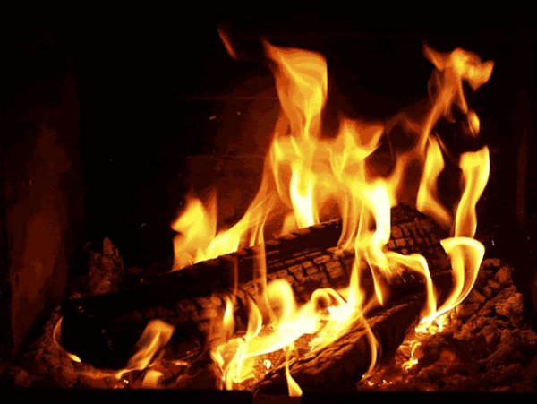 Живой камин