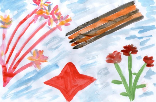 Рисование георгиевской ленточки в детском саду