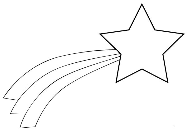 Звезда раскраска