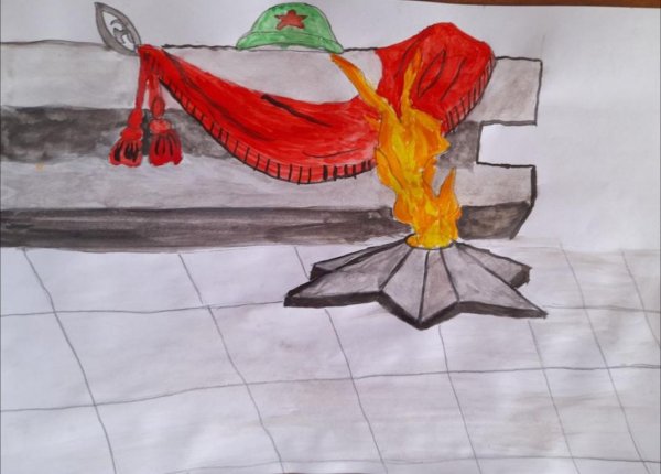 Огонь нарисованный