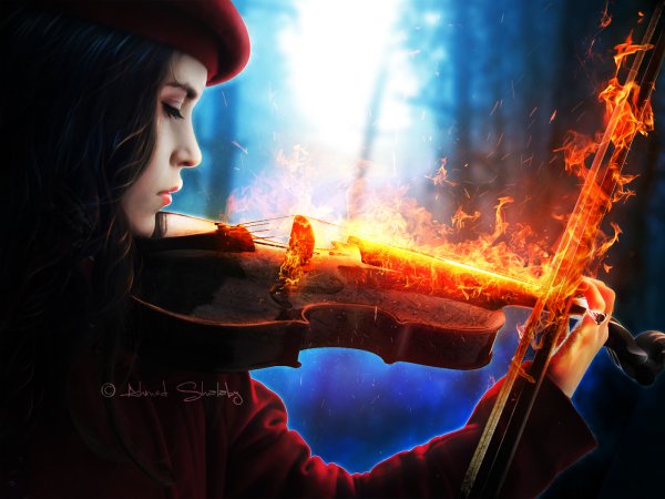 Скрипач в огне