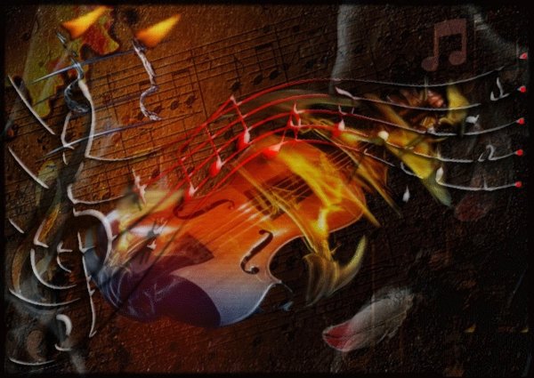 Скрипач в огне