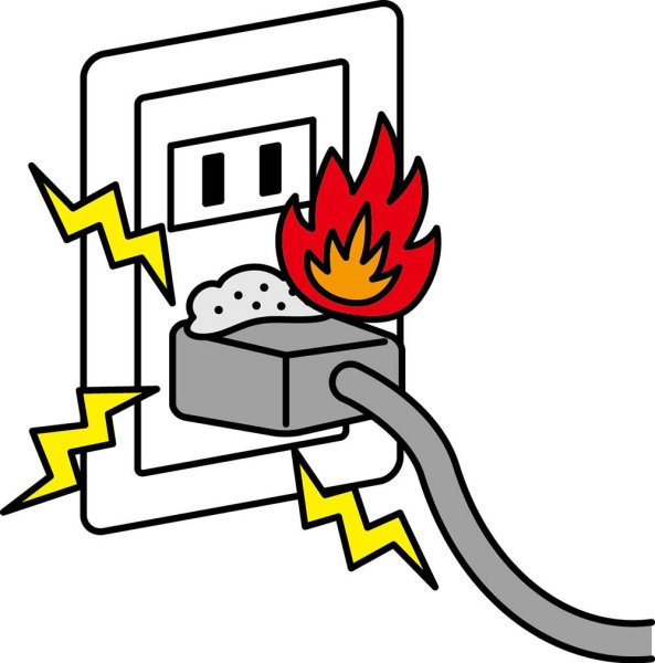 Розетка пожар