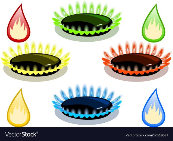 Газовая конфорка на белом фоне