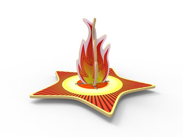 Вечный огонь из фанеры