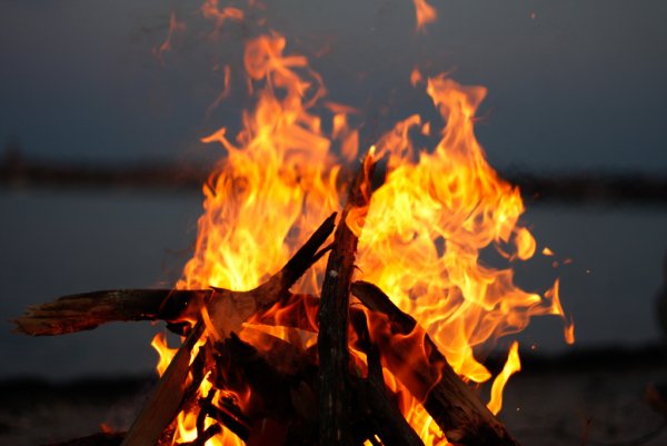 Потрескивание огня