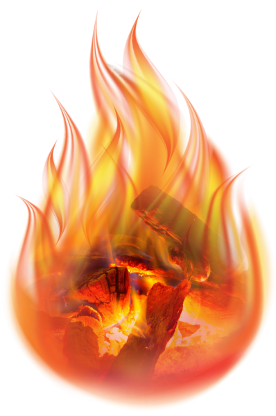 Огонь без фона