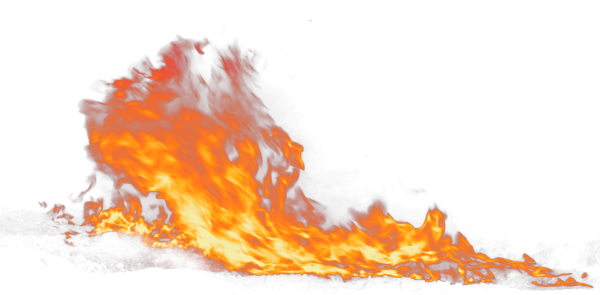 Струя пламени белый фон