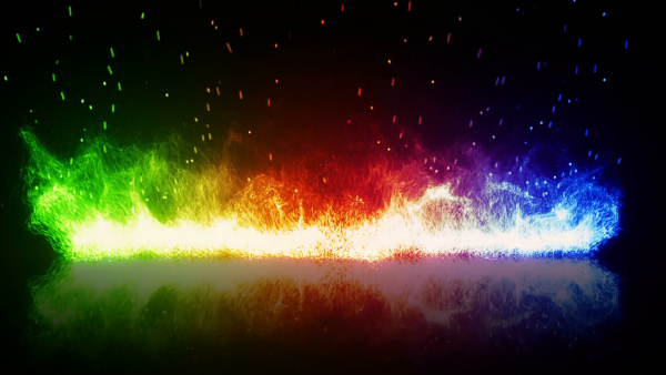 Разноцветное пламя