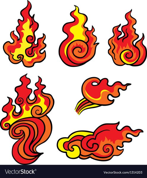 Япония орнамент огонь