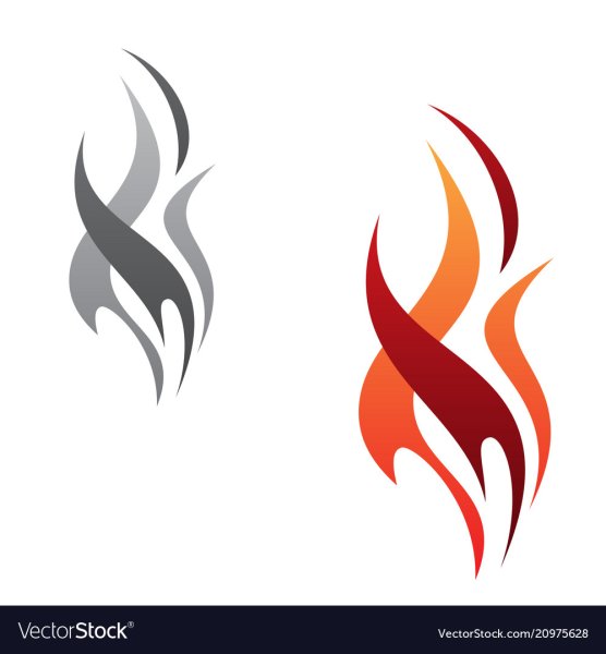 Стилизованная линия пламени