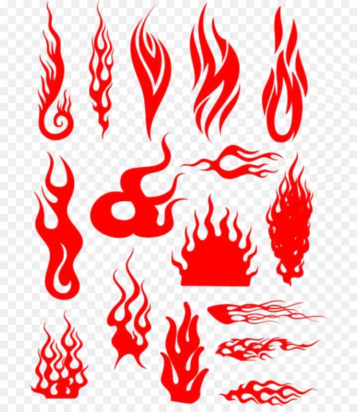 Стилизованные языки пламени