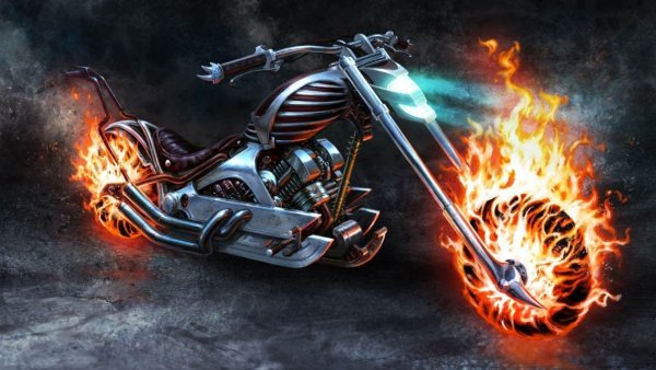 Харлей Дэвидсон Призрачный гонщик